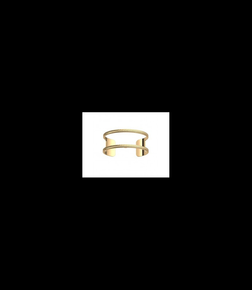 LES GEORGETTES MANCHETTE LAITON DORE  25MM