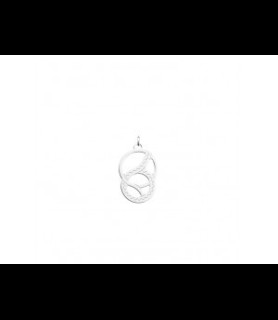 LES GEORGETTES Pendentif laiton argenté