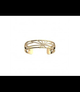 LES GEORGETTES manhette laiton doré motif palmier   14mm