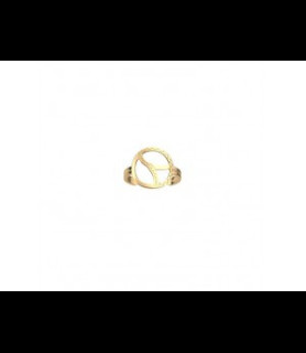 LES GEORGETTES Bague laiton doré   16 mm taille 58