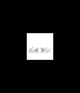 LACOSTE Boucles d'Oreilles Puces Crocodile Lacoste en Acier