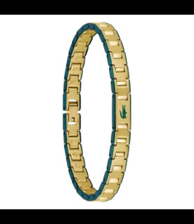 LACOSTE Bracelet Homme Metropole edge Vert, Doré