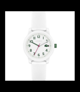LACOSTE Montre petit modèle silicone blanc
