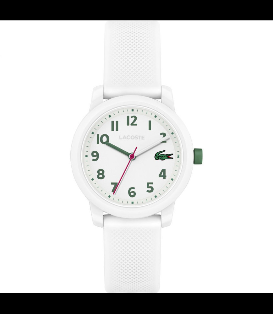 LACOSTE Montre petit modèle silicone blanc