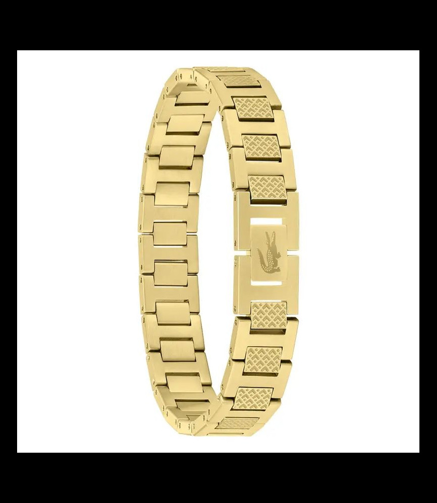 LACOSTE Bracelet metropole acier doré