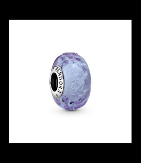 PANDORA Charm Lavande en verre de Murano ondulé 798875C00