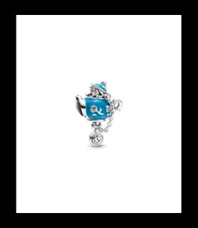 PANDORA Charm Disney X Pandora Disney Alice Au Pays Des Merveilles, Théière Fête De Non-anniversaire en argent