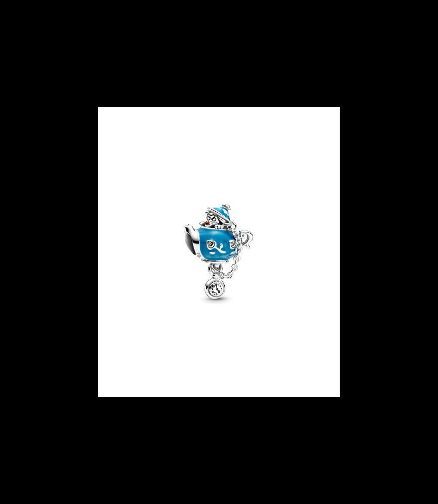 PANDORA Charm Disney X Pandora Disney Alice Au Pays Des Merveilles, Théière Fête De Non-anniversaire en argent