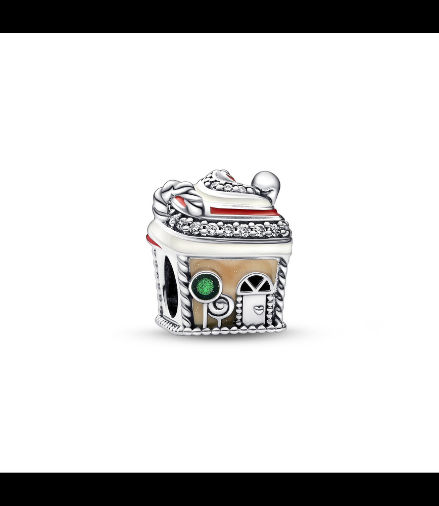 PANDORA Gingerbread house sterling silver charm