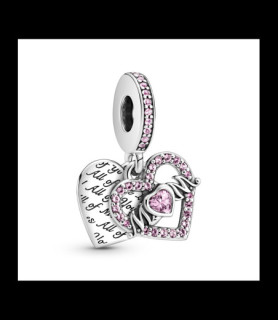 PANDORA Charm Pendant Cœur & Mum (Maman)
