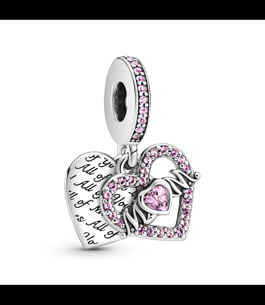 PANDORA Charm Pendant Cœur & Mum (Maman)