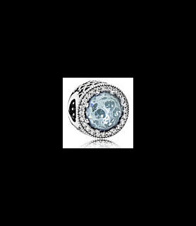 PANDORA charms argent cristal turquoise oxz
