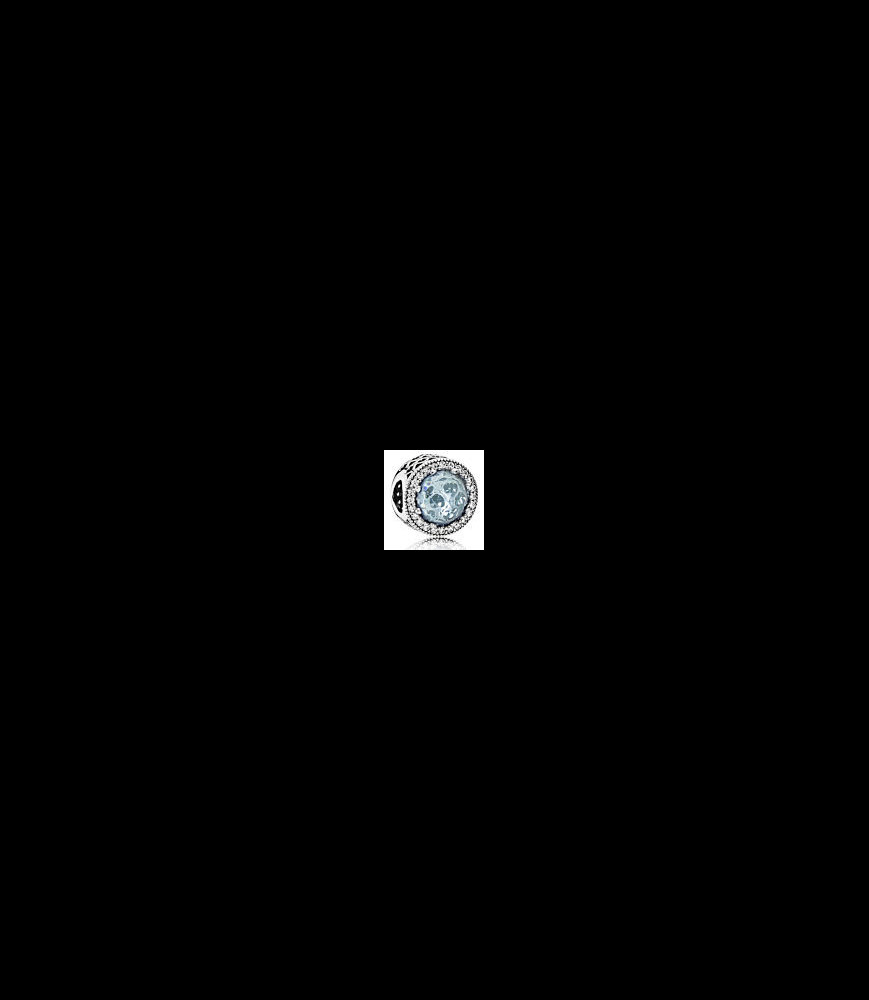 PANDORA charms argent cristal turquoise oxz