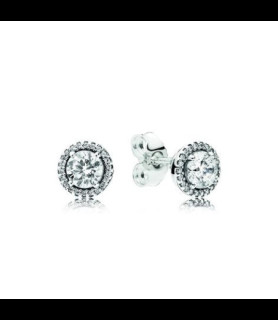 PANDORA Clous d’oreilles rond scintillant