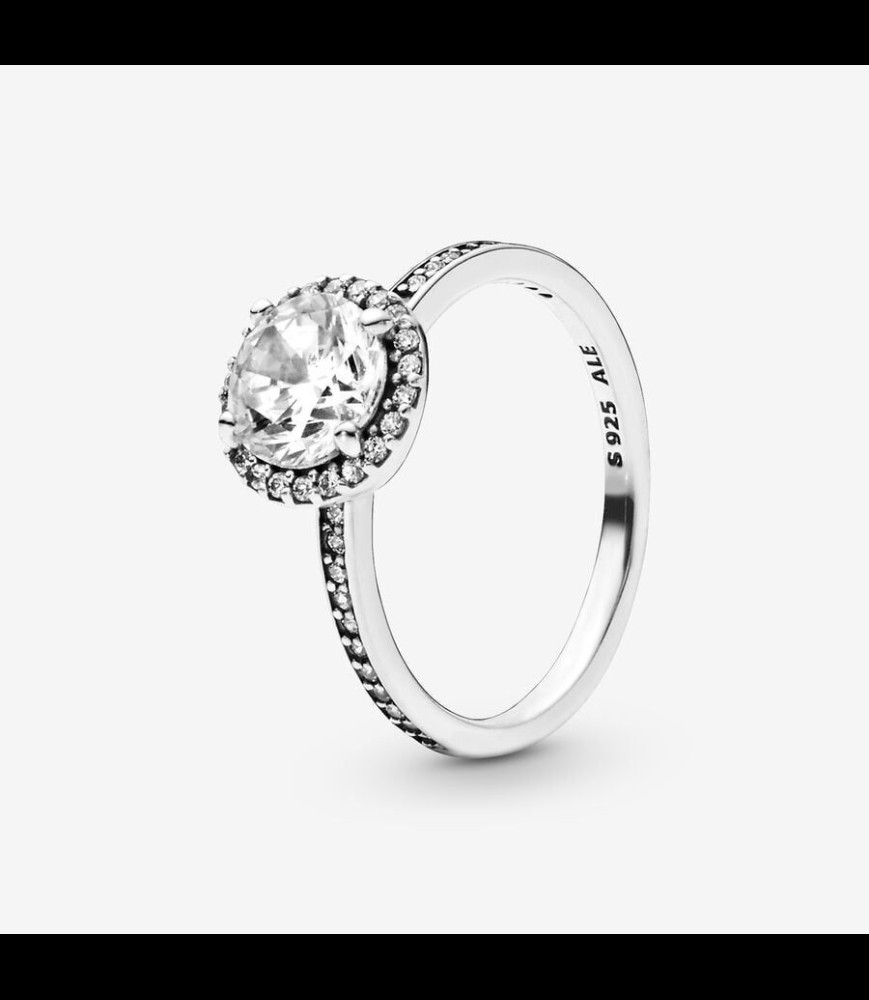 PANDORA Bague Éclat Ronde ARGENT TAILLE 56