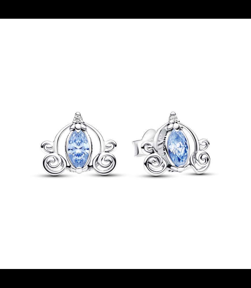 PANDORA Boucles D'Oreilles Boutons Disney x Pandora en Argent et Oxyde de Zirconium