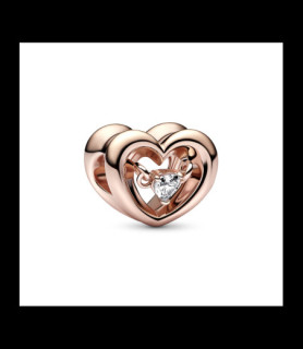 PANDORA charms coeur oxyde de zirconium rose gold
