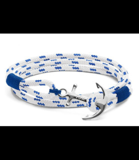 TOM HOPE Braclet blanc bleu ancre blanche  taille S
