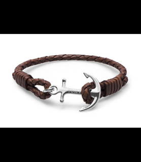 TOM HOPE Bracelet cuir marron  taille S   TM0210