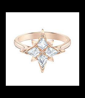 SWAROVSKI Bague Swarovski Symbolic Star en métal doré rose et cristaux Swarovski