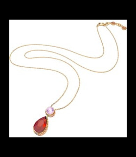 SWAROVSKI Collier Orbita Taille goutte, Petit, Multicolore, Placage de ton or