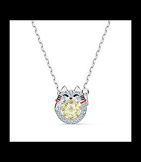 SWAROVSKI Collier Swarovski Sparkling Dance Chat, Multicolore, Métal rhodié