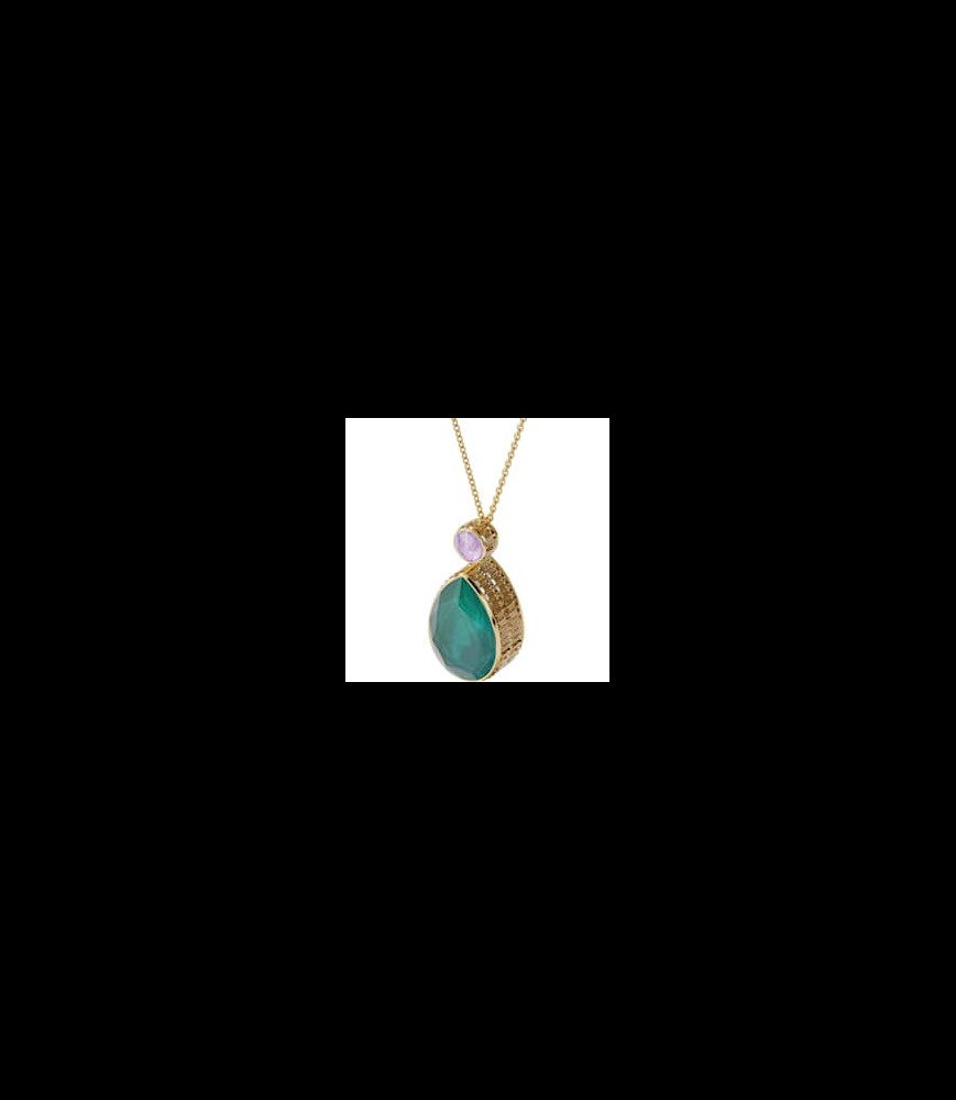 SWAROVSKI Collier Orbita Taille goutte, Multicolore, Placage de ton or