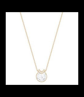 SWAROVSKI Pendentif Bella V Coupe ronde, Ton doré, Placage de ton or