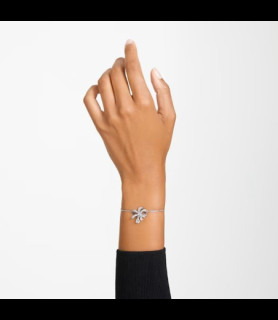 SWAROVSKI Bracelet Volta Nœud, Blanc, Métal rhodié