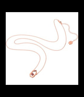 SWAROVSKI Pendentif Swarovski Sparkling Dance Taille ronde, Forme ovale, Rouge, Placage de ton or rosé