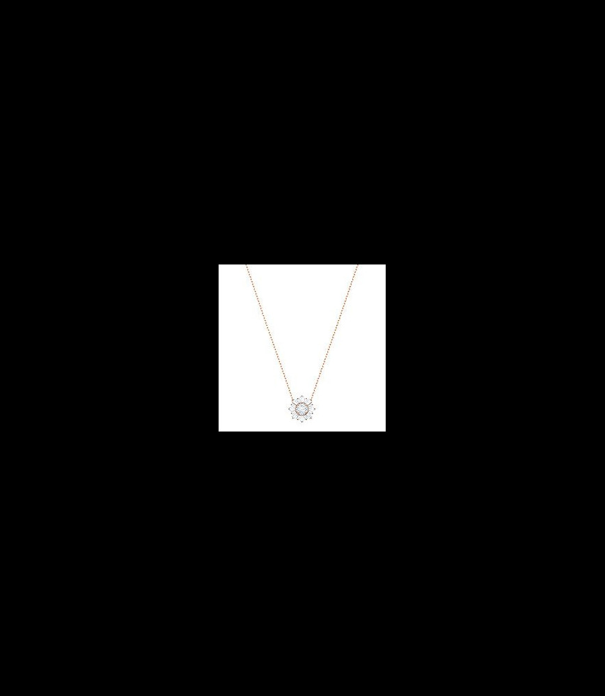 SWAROVSKI Pendentif Sunshine Tailles variées, Soleil, Blanc, Placage de ton or rosé