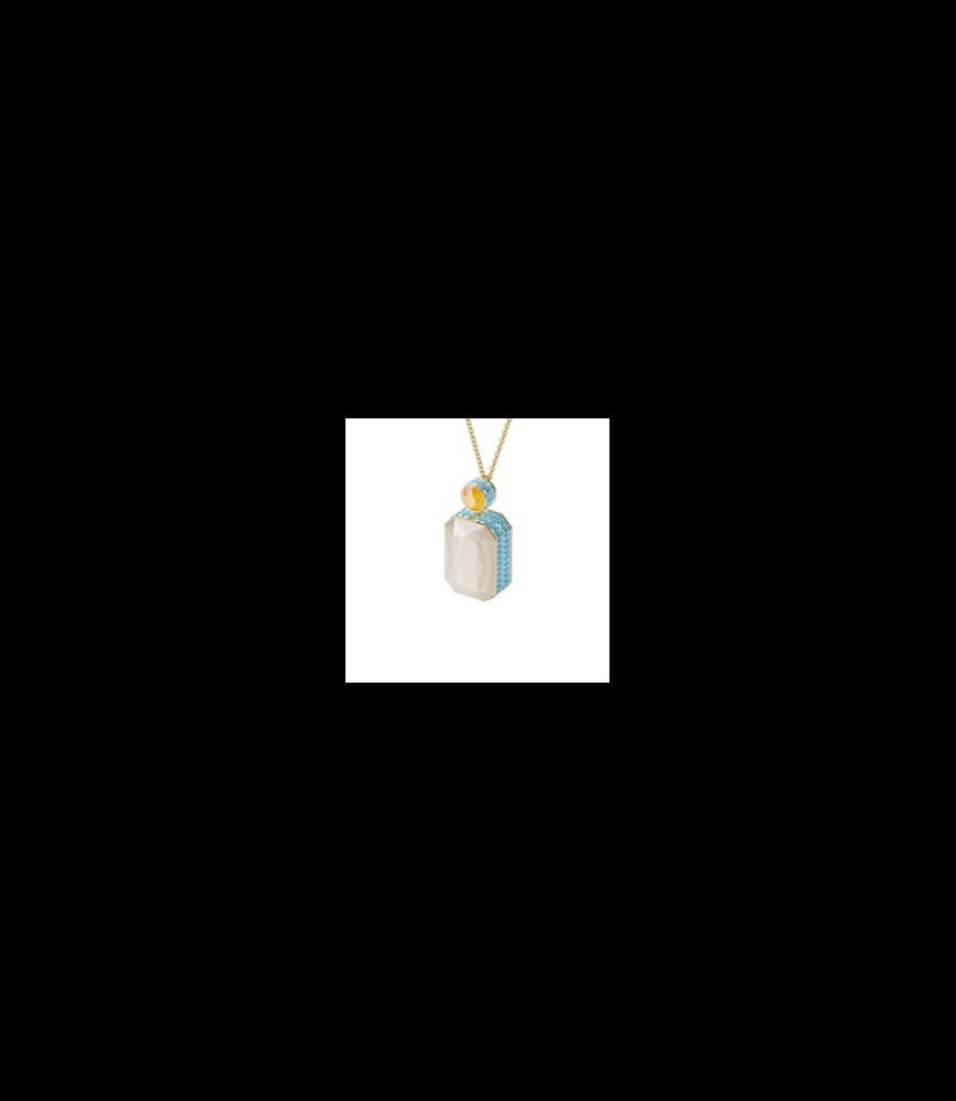 SWAROVSKI Collier OrbitaCristal taille octogone, Multicolore, Métal doré