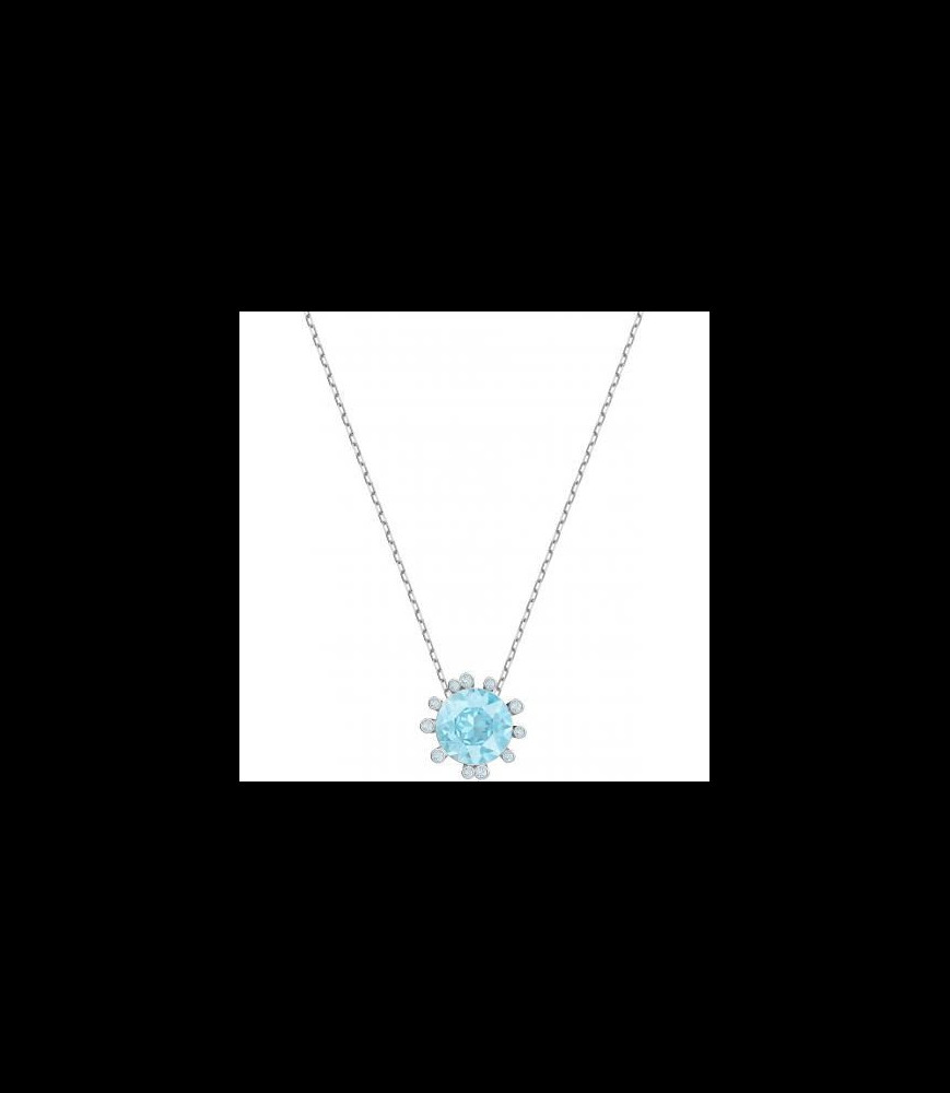 Collier et pendentif Swarovski 5479930 - Collier et pendentif Fleur Bleue Femme