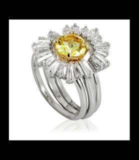 SWAROVSKI bague en 3 parties