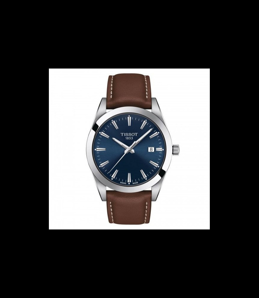 TISSOT  MONTRE HOMME TISSOT GENTLEMAN BRACELET EN CUIR