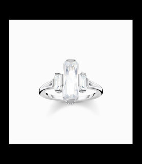 THOMAS SABO Bague avec pierres blanches argent TAILLE 54
