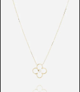 ZAG BIJOUX Collier acier doré