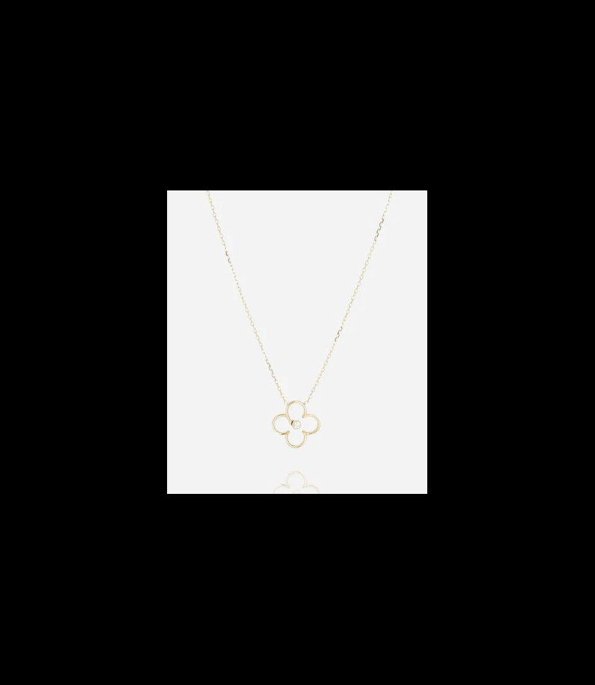 ZAG BIJOUX Collier acier doré