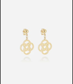 ZAG BIJOUX Boucles d oreilles acier doré