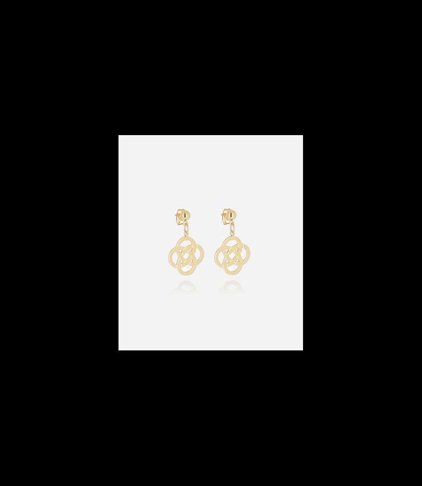 ZAG BIJOUX Boucles d oreilles acier doré