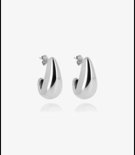 ZAG BIJOUX Boucles d oreilles acier   longueur 20 mm