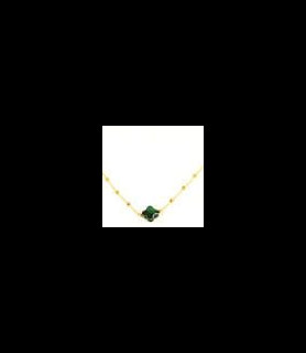 ZAG BIJOUX Collier acier doré