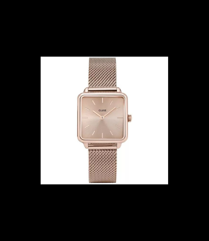 CLUSE MONTRE La Tétragone en Acier Doré Rose
