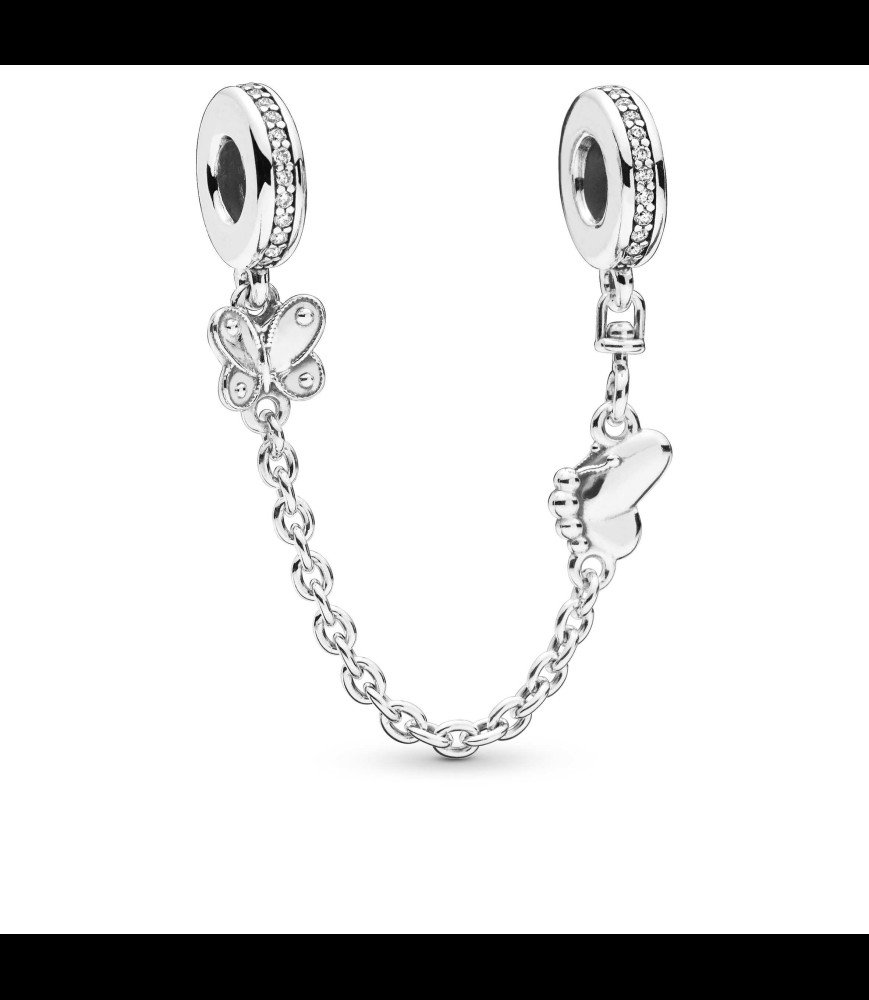 PANDORA Charm Pandora Garden chaîne de confort papillon en argent et oxyde de zirconium