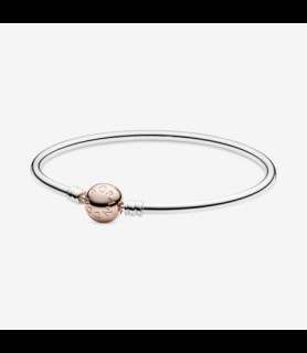 PANDORA Braclet jonc fermoir rose gold  petit modèle 17 cm