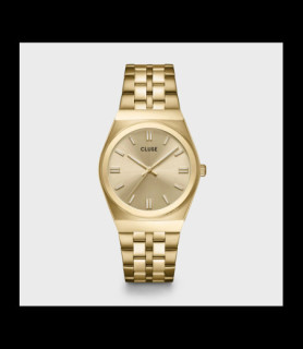 CLUSE Montre Retro 70s Watch Steel, Full Gold Colour