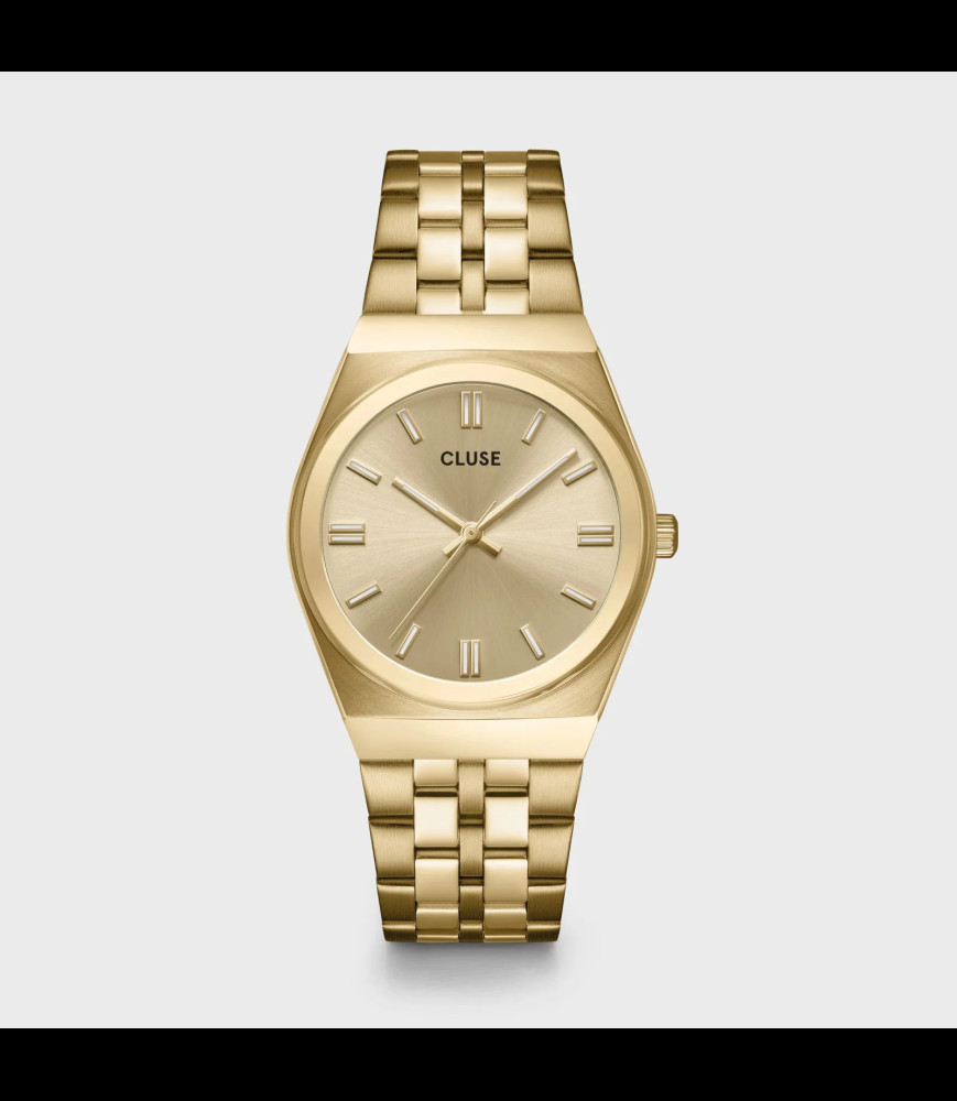 CLUSE Montre Retro 70s Watch Steel, Full Gold Colour