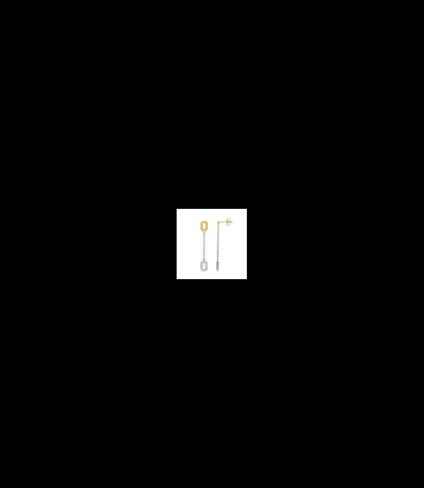 CHARLES GARNIER Boucles d oreilles argent et argent doré