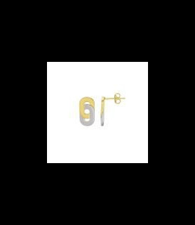 CHARLES GARNIER Boucles d oreilles argent bicolore styles