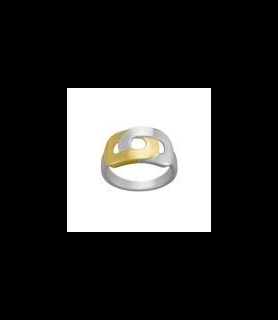 CHARLES GARNIER Bague argent bicolore  taille 54 uniquement